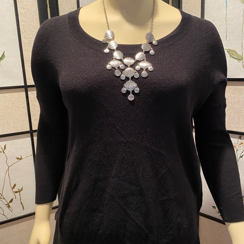 Madewell Black Cotton Sweater